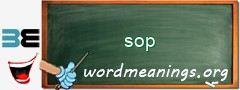 WordMeaning blackboard for sop